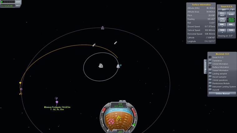 Ksp сколько нужно дельта v